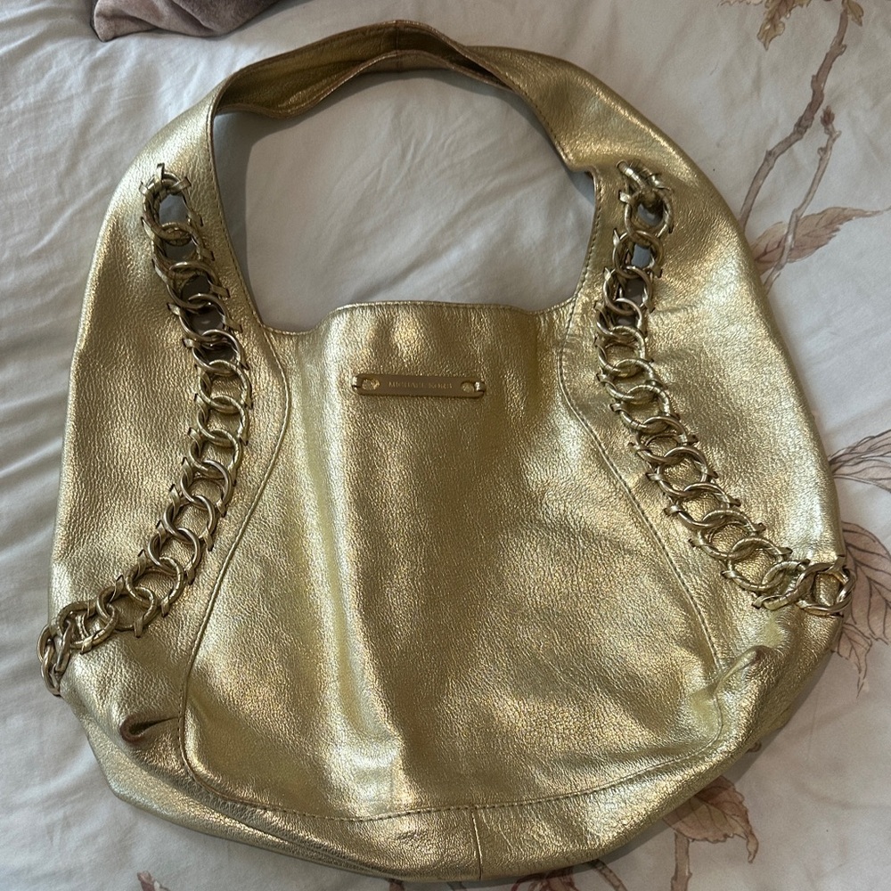 Michael Kors Gold Chain-Embellished Women's Hobo HandBag